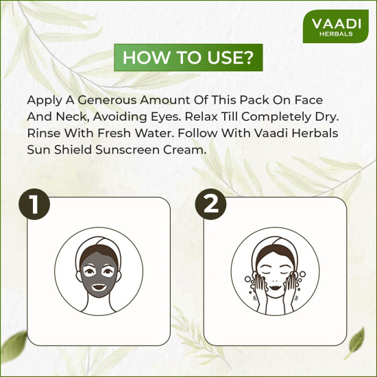 Vaadi Herbals Refreshing Fruit Pack - Apple, Lemon & Cucumber for Smooth Skin