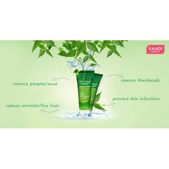 Vaadi Herbals Anti Acne Neem Face Wash - Tea Tree Extract