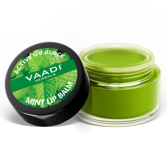 Vaadi Herbals Lip Balm, Mint, 10g - Nourishing Lip Care