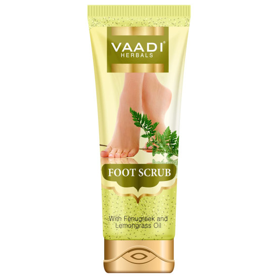 Vaadi Herbals Foot Scrub with Fenugreek and Lemongrass Oil - Revitalize Your Feet