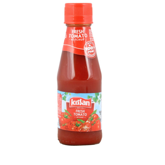 Kissan Ketchup - Fresh Tomato, 200g Bottle - Rich Tomato Flavor