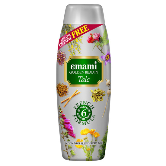 Golden Beauty Emami Moon Drop Talc - Alpine Dew Fragrance