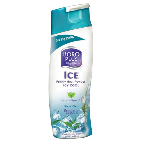 BORO PLUS ICE Prickly Heat Powder - Icy Cool Relief with Skin Loving Herbs