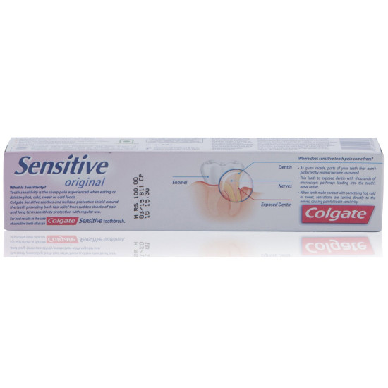 Colgate Sensitive Toothpaste - Anticavity, 80 g Tube - Pain Relief & Whitening