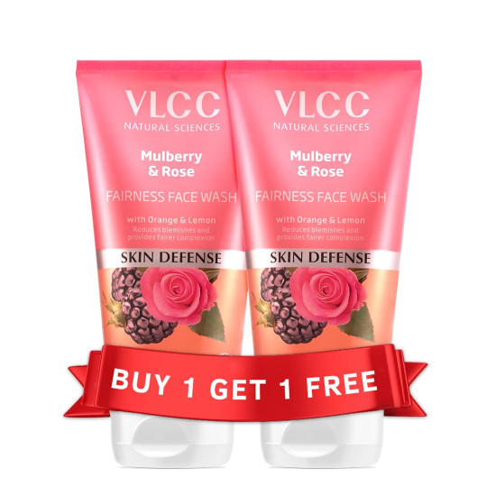VLCC Mulberry & Rose Facewash - Visible Glow & Fairness