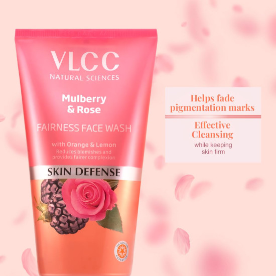 VLCC Mulberry & Rose Facewash - Visible Glow & Fairness