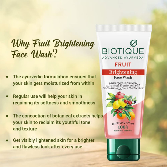 Biotique Bio White Whitening and Brightening Face Wash - Natural Ingredients