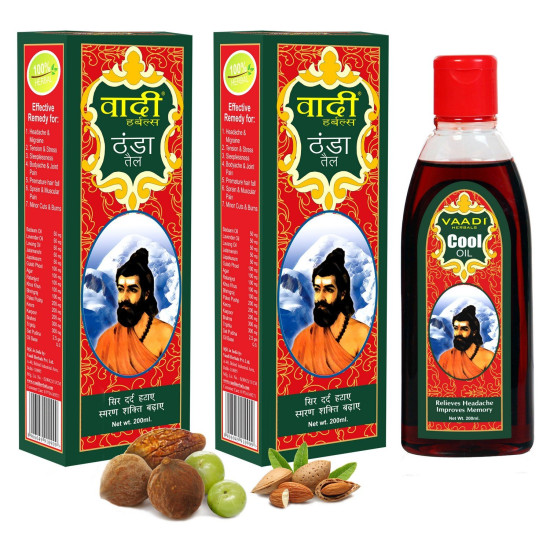 Vaadi Herbals Cool Oil with Triphla and Almond - Soothing Hair Care
