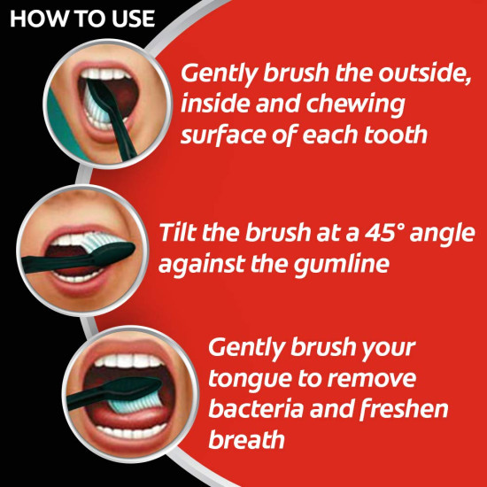 Colgate Charcoal Gentle Deep Cleaning Manual Toothbrush - Slim Soft Bristles