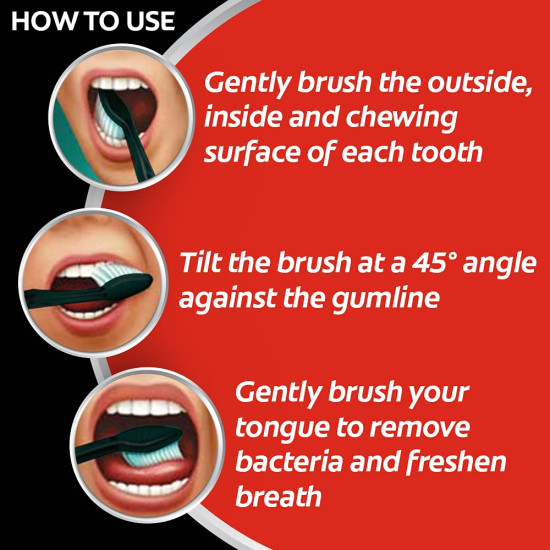Colgate Charcoal Gentle Deep Cleaning Manual Toothbrush - Slim Soft Bristles