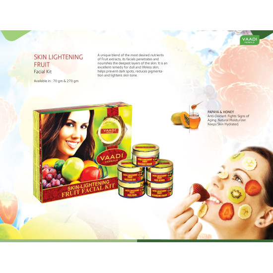 Vaadi Herbals Skin Lightening Fruit Facial Kit - Natural Radiance