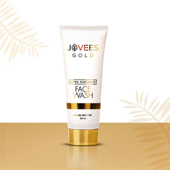 Jovees Herbal Ultra Radiance Gold Face Wash - 24K Gold Enriched for Nourished Skin