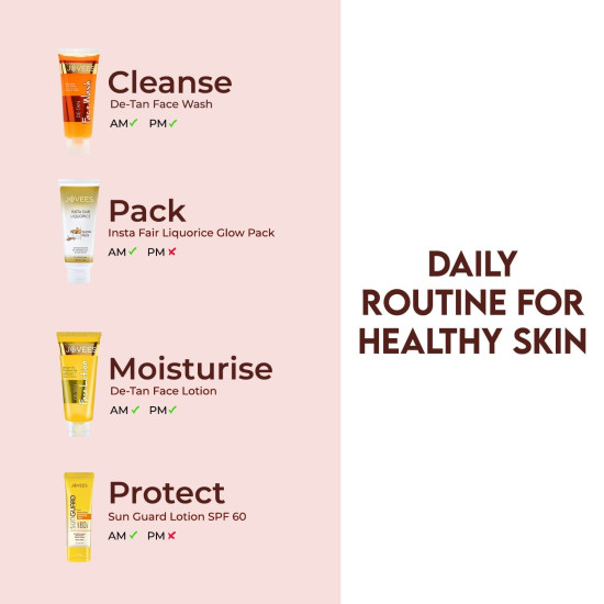 Jovees Herbal De-Tan Face Wash - Natural Tan Removal & Brightening Jovees Herbal De-Tan Face Wash - Natural Tan Removal & Brightening