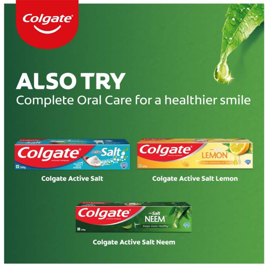 Colgate Active Salt Neem Toothpaste - Germ Fighting for Healthy Gums