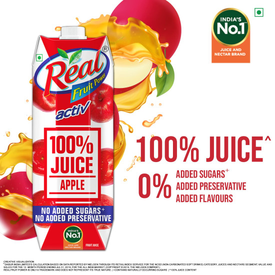 Real Activ 100% Apple Fruit Juice - Pure & Natural Real Activ 100% Apple Fruit Juice - Pure & Natural