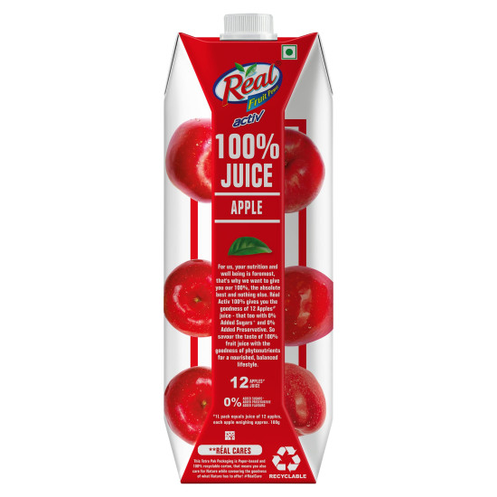 Real Activ 100% Apple Fruit Juice - Pure & Natural Real Activ 100% Apple Fruit Juice - Pure & Natural