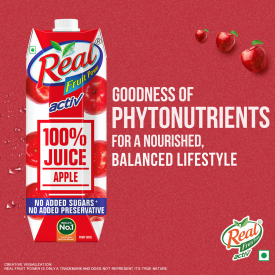 Real Activ 100% Apple Fruit Juice - Pure & Natural Real Activ 100% Apple Fruit Juice - Pure & Natural