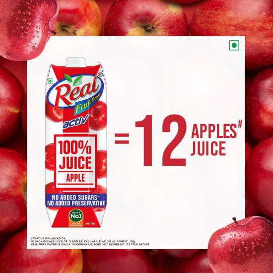 Real Activ 100% Apple Fruit Juice - Pure & Natural Real Activ 100% Apple Fruit Juice - Pure & Natural