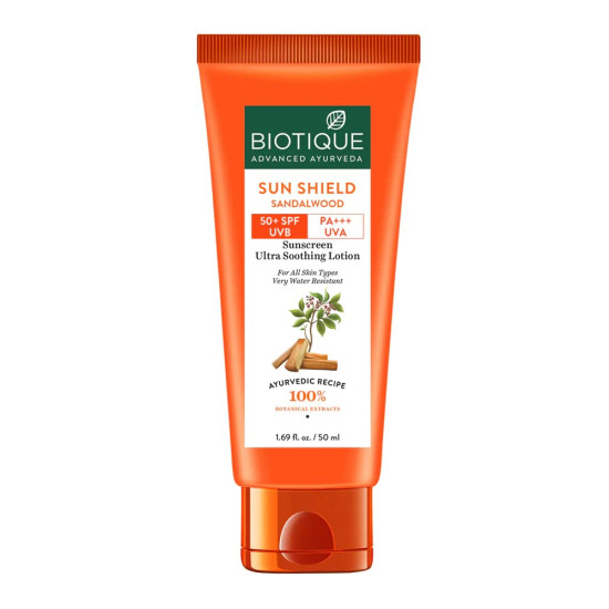 Biotique Bio Sandalwood Sunscreen SPF 50+ - Ultra Protective Lotion