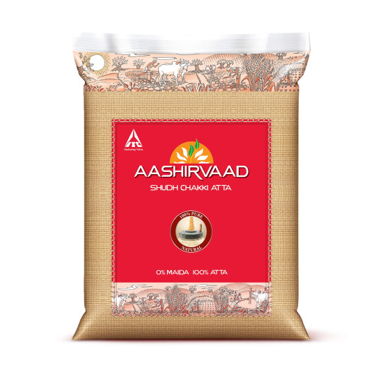Aashirvaad Superior MP Atta, 5kg Pack - 100% Pure & Natural