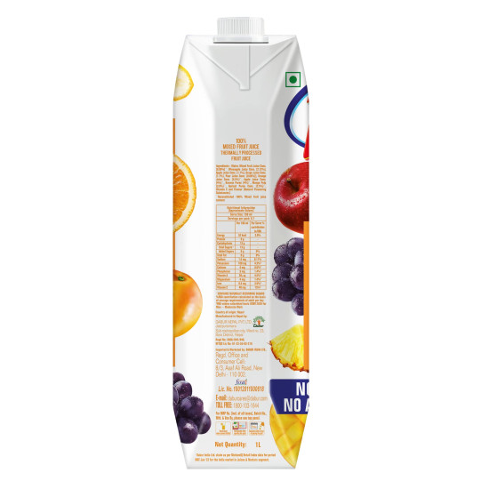 DABUR Real Activ 100% Mixed Fruit Juice - Pure and Natural