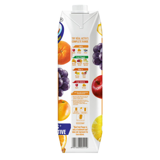 DABUR Real Activ 100% Mixed Fruit Juice - Pure and Natural
