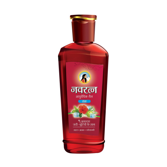 Navratna Ayurvedic Cool Oil - Relieves Headache & Enhances Relaxation