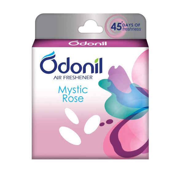 Odonil Bathroom Air Freshener Blocks – Mystic Rose 75g - Long-lasting Fragrance