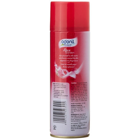 Odonil Room Spray Home Freshener 140gm Rose - Refreshing Floral Aroma