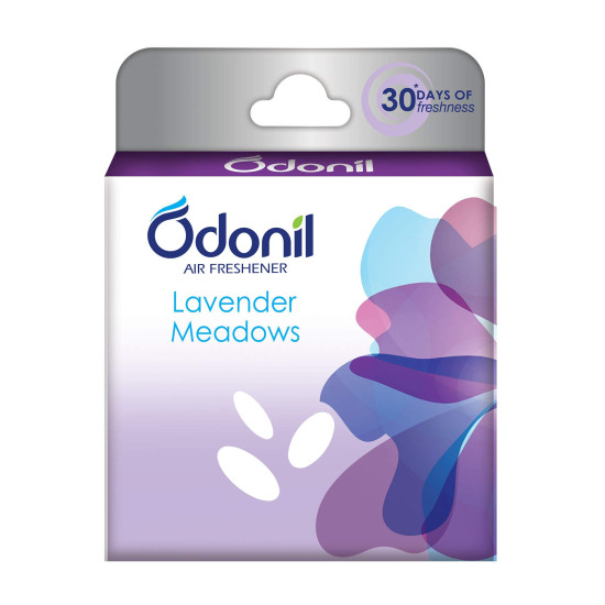 Odonil Air Freshener Tablet - 50g (Lavender Meadows) - Long-lasting Fragrance