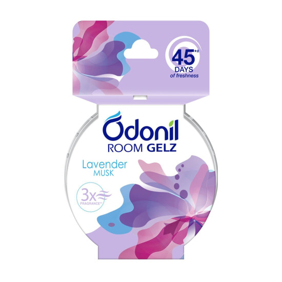 Odonil Room Freshening Gelz Lavender Musk 75g - Long-lasting Fragrance