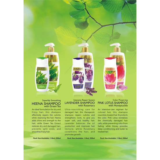 Vaadi Herbals Amla Shikakai Hair fall and Damage Control Shampoo with Corn Rose Conditioner - Nourishing Hair Care