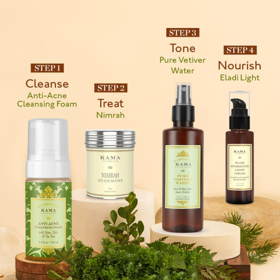 Kama Ayurveda Nimrah Anti Acne Face Pack - Acne Treatment with Sandalwood & Liquorice