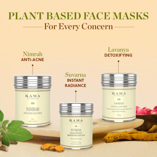 Kama Ayurveda Nimrah Anti Acne Face Pack - Acne Treatment with Sandalwood & Liquorice