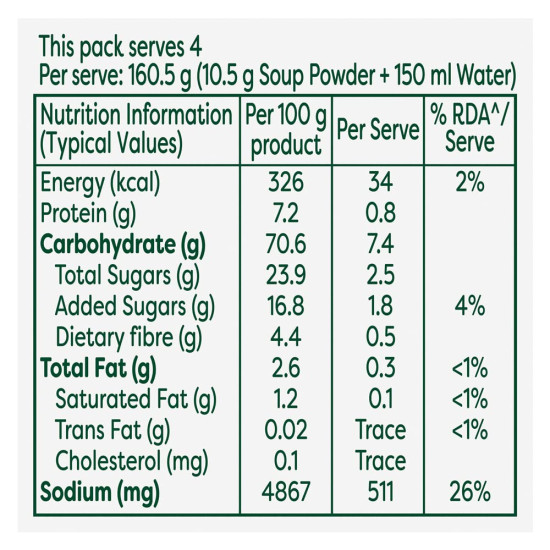 Knorr Classic Vegetable Soup - Sweet Corn, 42g - Made with 100% Real Vegetables