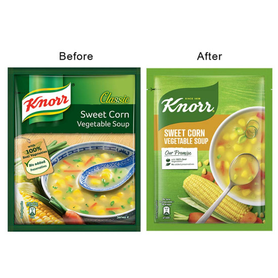 Knorr Classic Vegetable Soup - Sweet Corn, 42g - Made with 100% Real Vegetables