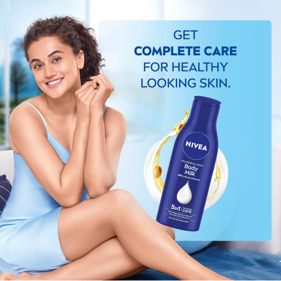NIVEA Nourishing Body Milk 200ml - Deep Moisture Serum for Very Dry Skin