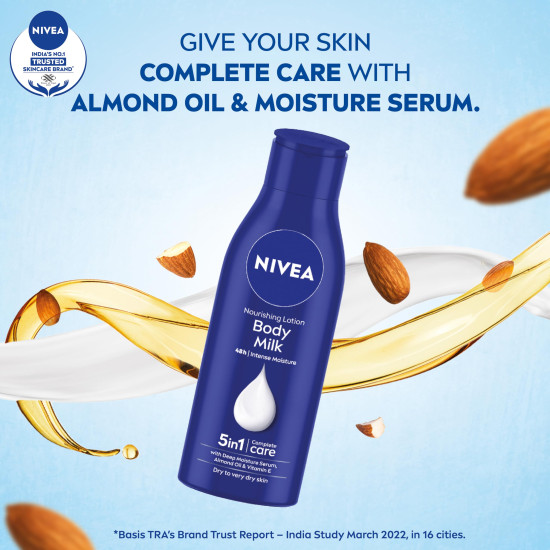 NIVEA Nourishing Body Milk 200ml - Deep Moisture Serum for Very Dry Skin