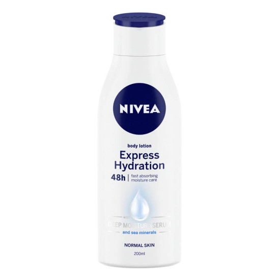 NIVEA Express Hydration 200ml Body Lotion - 48H Moisturization & Hydration