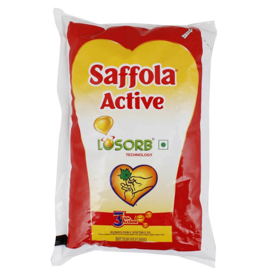 Saffola Active Pro Weight Watchers Edible Oil Pouch - Antioxidant Rich