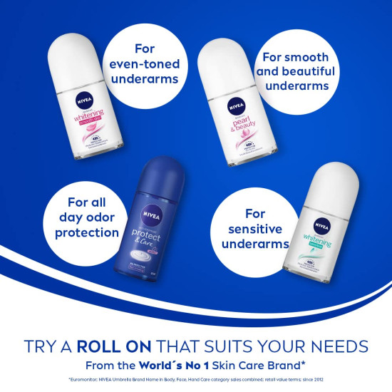 NIVEA Fresh Natural Roll On - Long-lasting Freshness