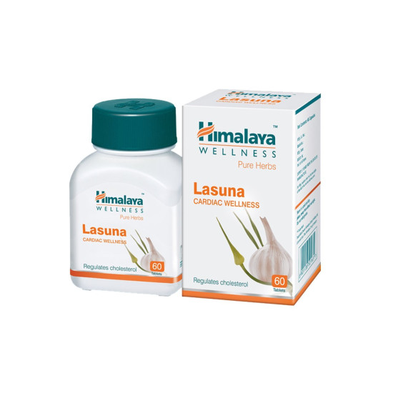Himalaya Pure Herbs Lasuna Cardiac Wellness Tablets - Heart Health Support