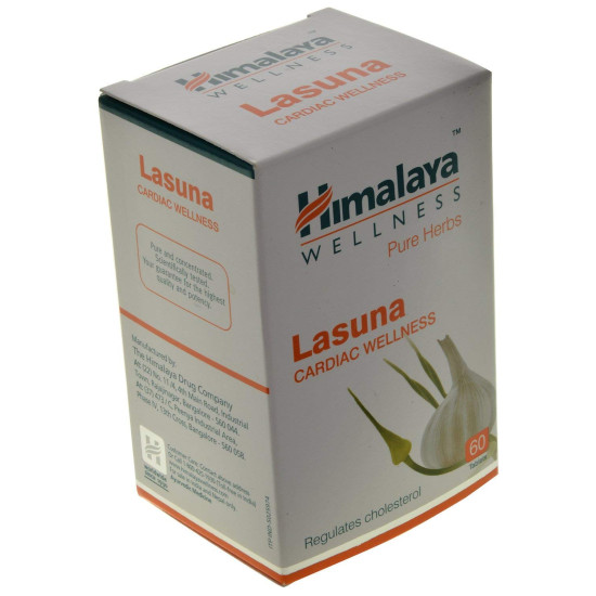 Himalaya Pure Herbs Lasuna Cardiac Wellness Tablets - Heart Health Support