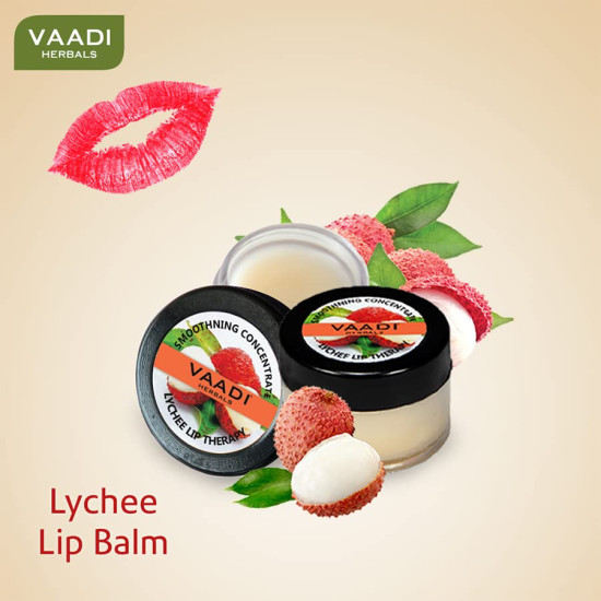 Vaadi Herbals Value Lip Balm, Lychee - Hydrating & Nourishing