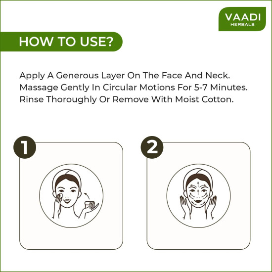 Vaadi Herbals Anti Acne Cream - Clove and Neem Extract for Clear Skin