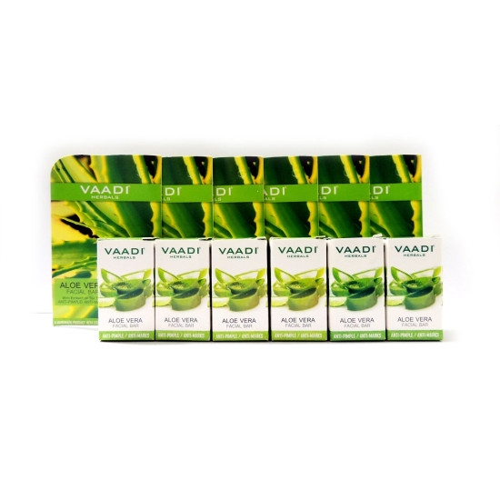 Vaadi Herbals Aloe Vera Facial Bars with Extract of Tea Tree - Natural Skincare Solution