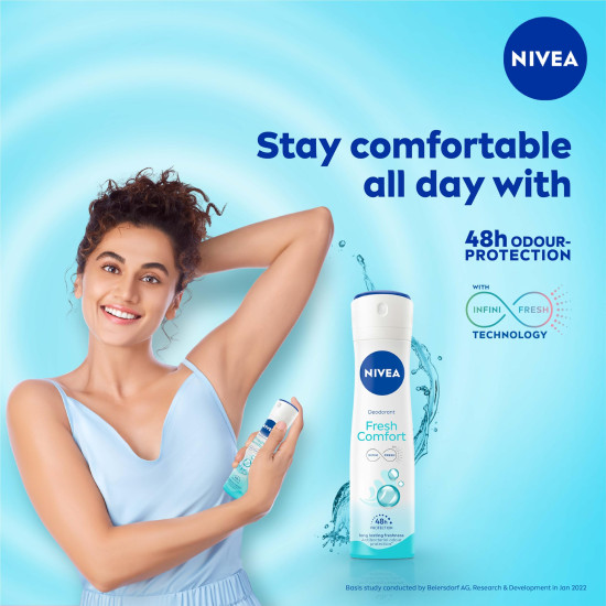 NIVEA Fresh Comfort Deodorant, 150ml - Long-lasting Freshness