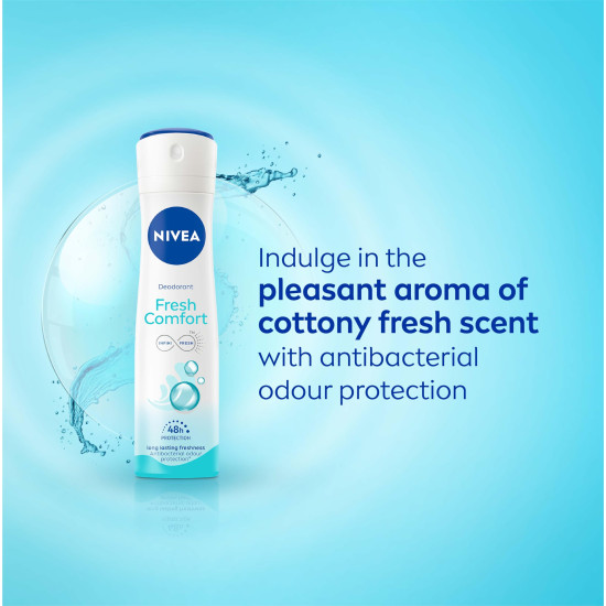 NIVEA Fresh Comfort Deodorant, 150ml - Long-lasting Freshness