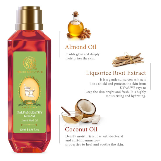 Forest Essentials Mother's Stretch Mark Oil - Reduces Stretchmarks & Dark Patches