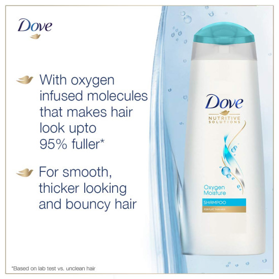 Dove Oxygen Moisture Shampoo - 95% More Volume for Flat Hair